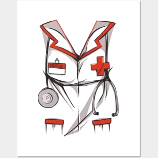 Nurse Costumes Lazy Halloween Costume Nurse Posters and Art